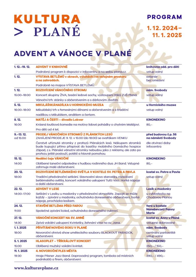 Advent v Plané